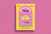Summer Cocktail Party Flyer, a Flyer Template by Guuver (Thumbnail 1 of 3)