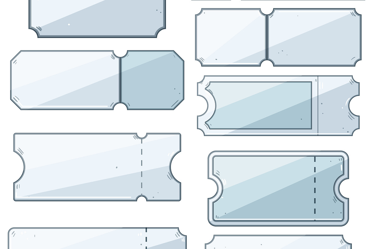 Empty ticket templates set with, an Object Graphic by pikepicture (Photo 3 of 3)