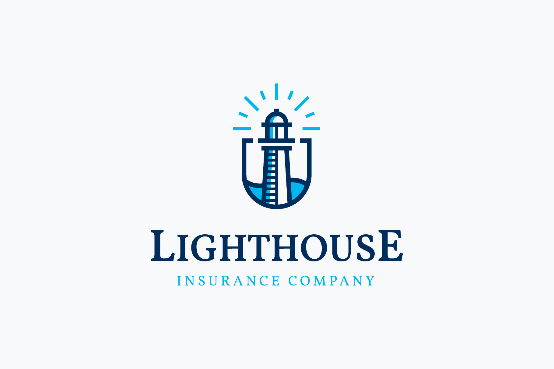 Lighthouse Logo Template by Triptic  Online Store  Creative Market