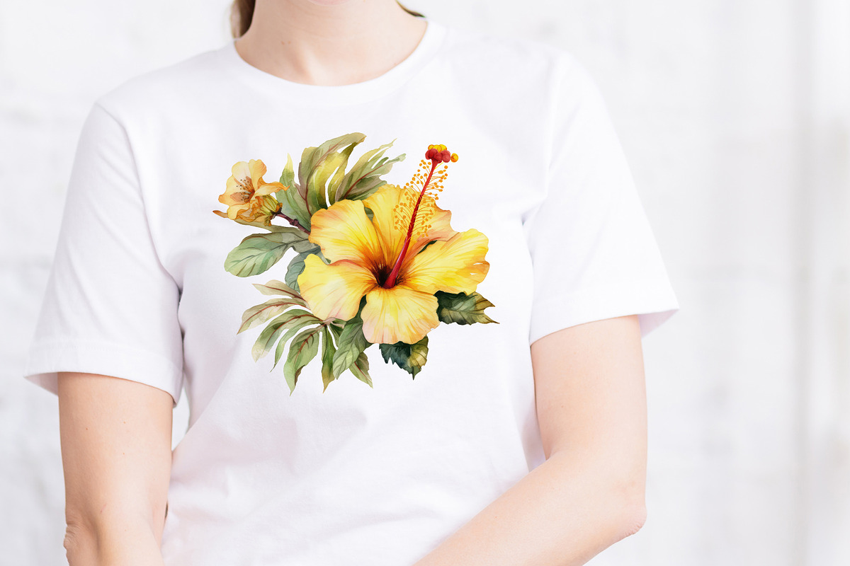 Yellow flower. Watercolor clipart, a Decorative Illustration by ElenazlataArt (Photo 7 of 9)