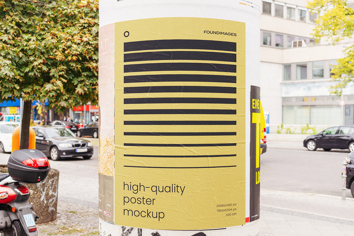 Urban Poster Mockup Template Bundle, an Advertising Mockup by FoundImages (Photo 44 of 52)