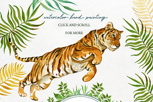 Tigers .Clipart Illustrations