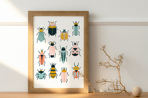 The Bugs In Art Deco Style