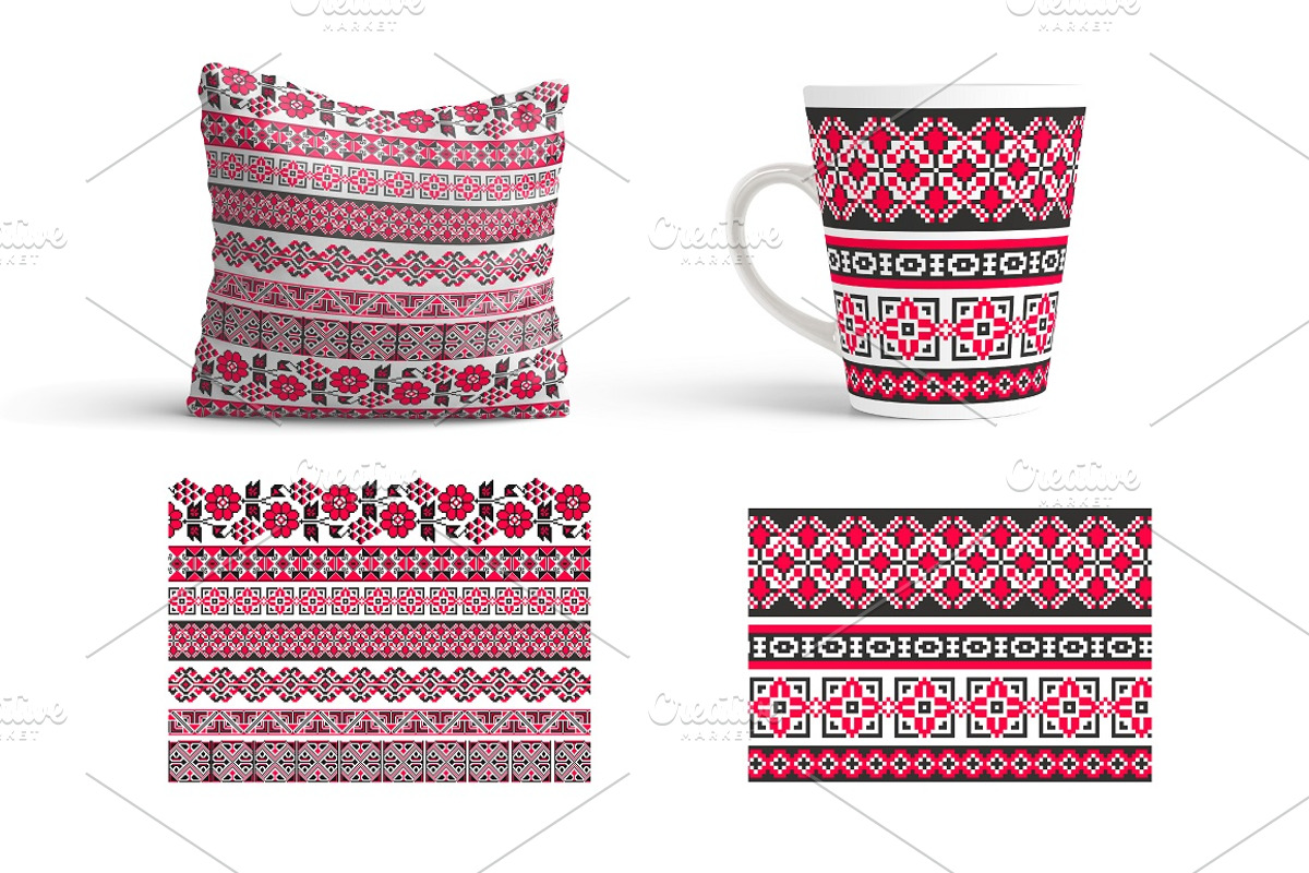 Ukrainian Embroidery: Brushes&Frames, an Object Graphic by MarynArts (Photo 4 of 13)