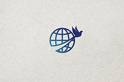 Minimalist Globe with Bird Logo, a Branding & Logo Template by Luxury Logos (Thumbnail 4 of 4)