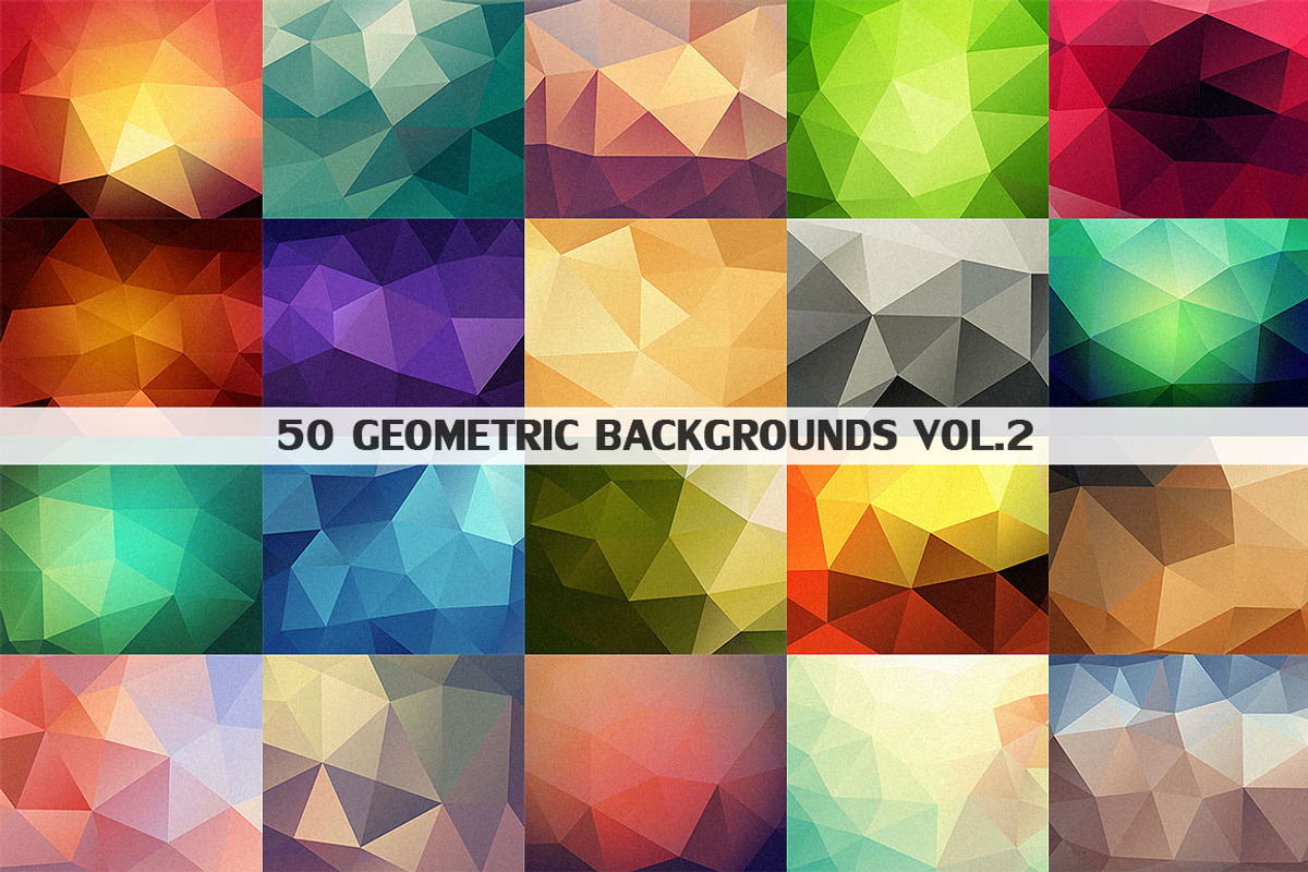 50 Polygon Backgrounds Vol.2 preview 2