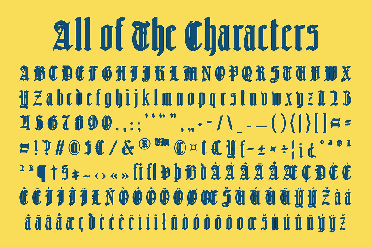 CS Namika Drawn, a Blackletter Font by Craft Supply Co. (Photo 8 of 8)