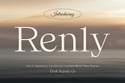 Renly – Elegant Serif, a Serif Font by Craft Supply Co. (Thumbnail 1 of 8)