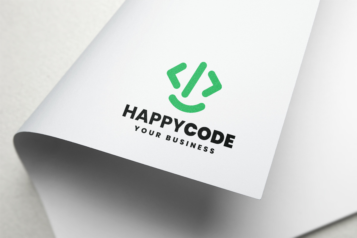 Happy Code Logo, a Branding & Logo Template by Design_Planet