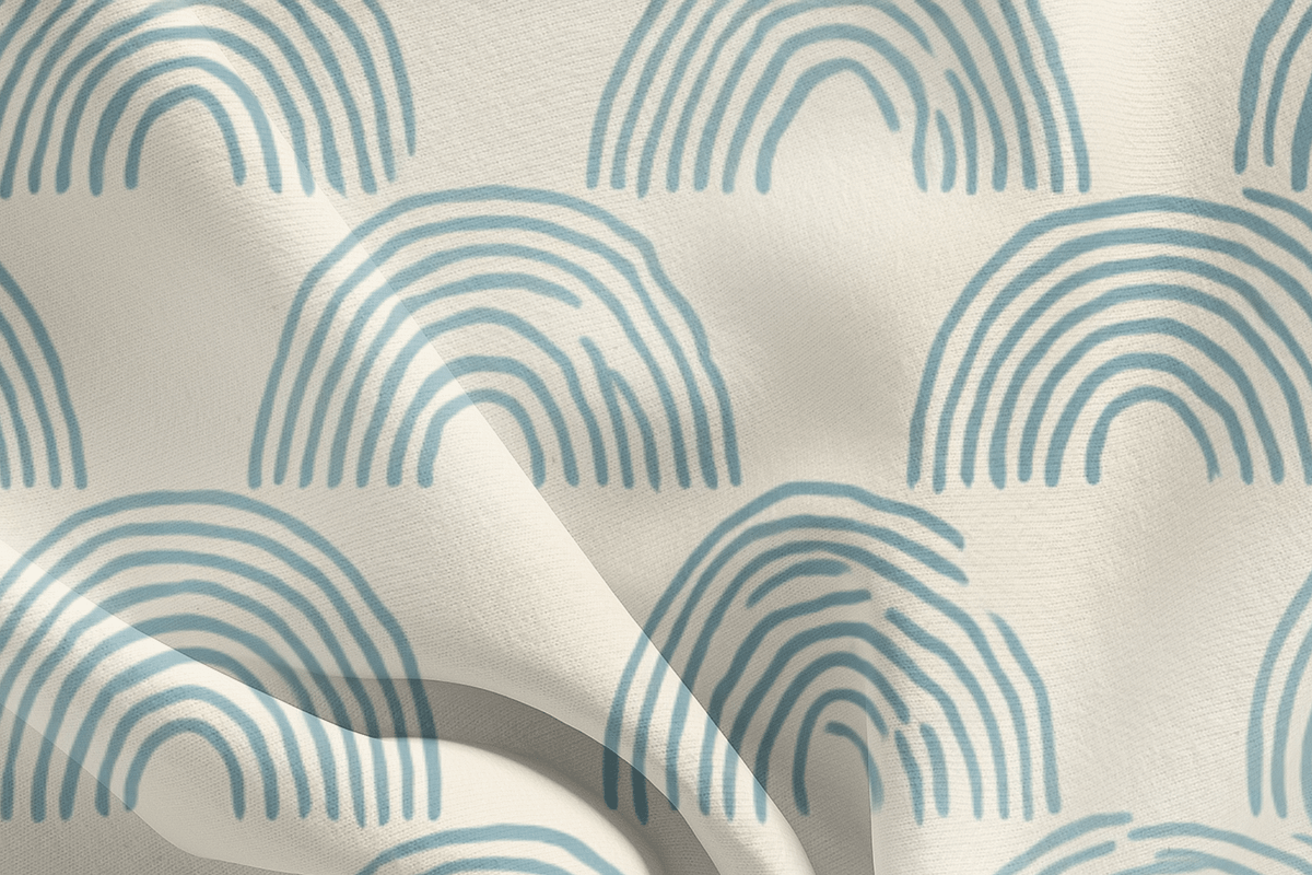 Dusty Blue Half Arch Seamless Patter, a Pattern Graphic by Pati Charm Studio (Photo 7 of 7)