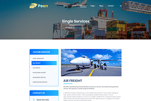 Peon - Logistic PSD Template