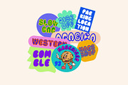 VT Bomble–Unique Bubble Display Font, a Font by ViactionType (Thumbnail 10 of 11)