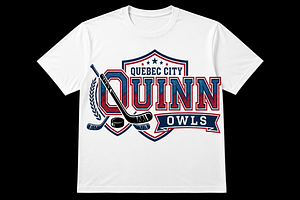 Vintage Quake Hockey Club Logo