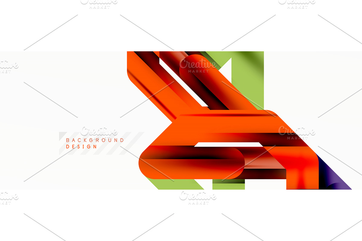Dynamic colorful lines minimal, an Illustration by antishock
