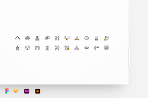 Team Work - Stroke Icons