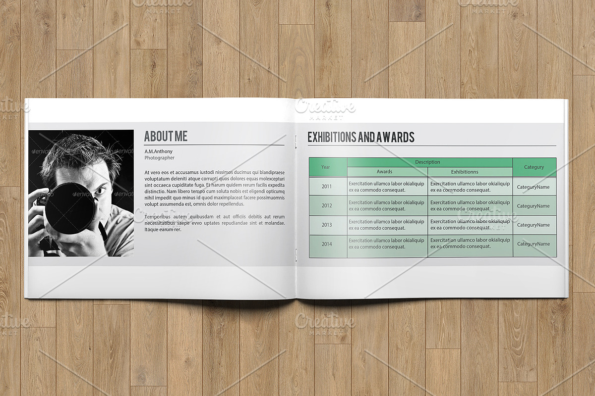 Photographer Portfolio V793, a Brochure Template by Template Shop (Photo 2 of 8)