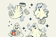 Ghost Characters Collection, a Seasonal Illustration by Alina Sh (Thumbnail 2 of 6)