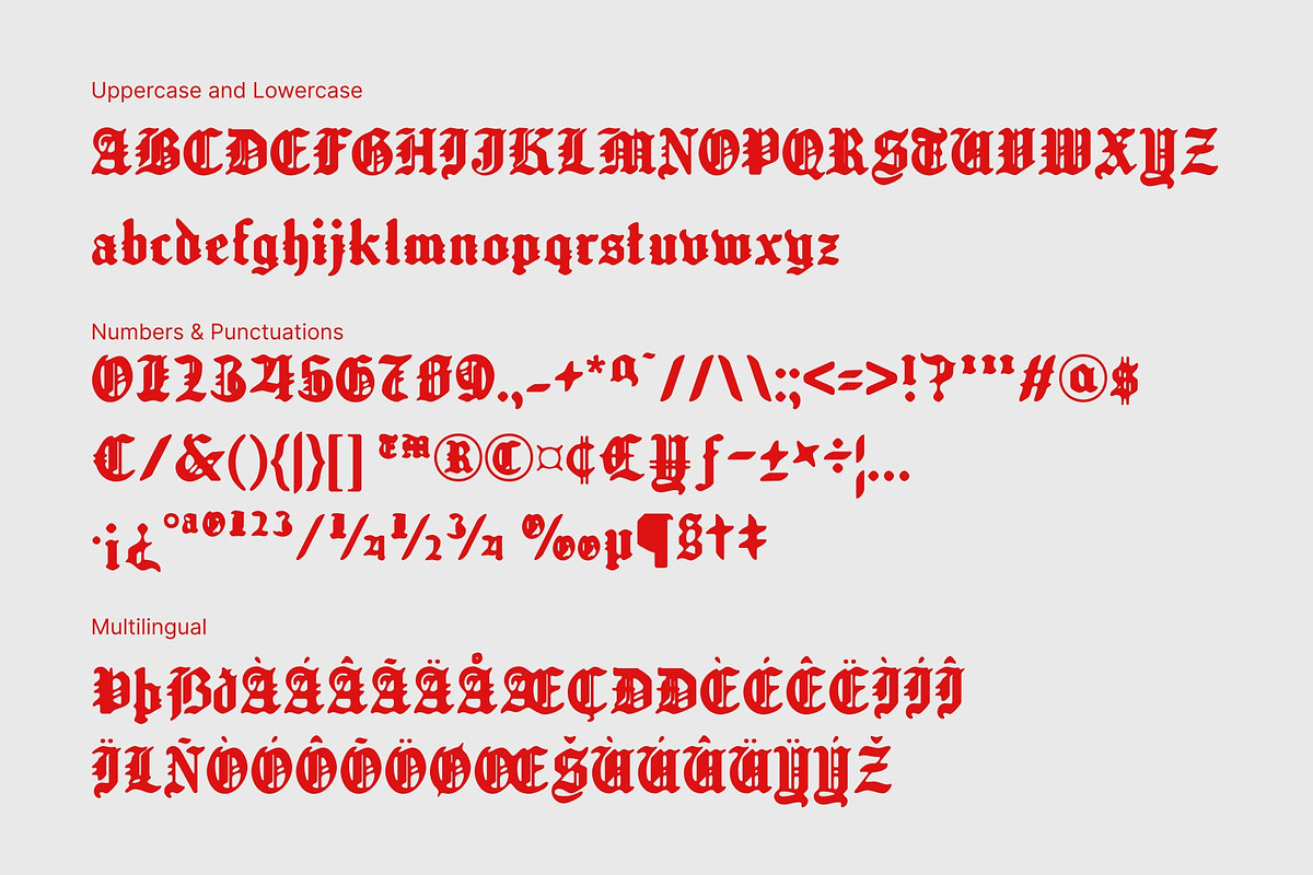 CS Modula Drawn, a Blackletter Font by Craft Supply Co. (Photo 8 of 8)