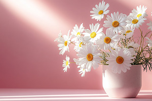 Beautiful bouquet of spring chamomile flowers, a Nature Photo by AlyaAnd