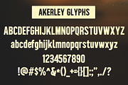 Akerley - Textured Sans Serif Font, a Font by Surplus Type Co (Thumbnail 2 of 5)