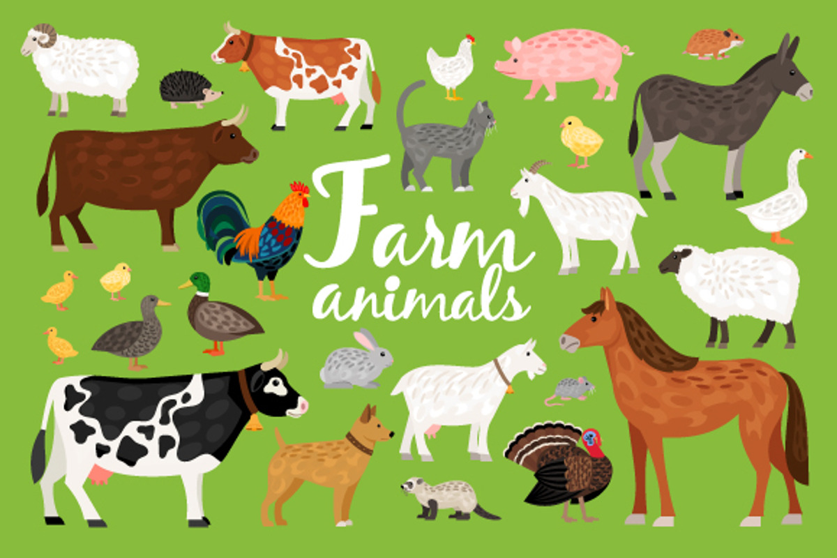 Farm Animals, a Graphic by ianakauri
