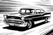 Vintage Speed Car SVG Bundle, an Object Graphic by Creativeshirt (Thumbnail 5 of 12)