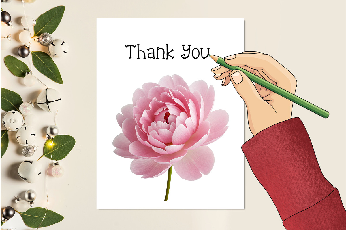 Blush Watercolor Floral Elements, an Illustration by Creative Art (Photo 6 of 9)