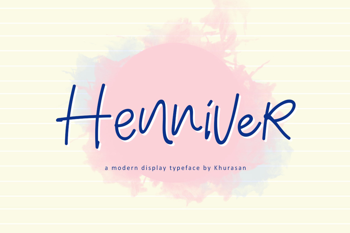 Henniver, a Sans Serif Font by khurasan (Photo 1 of 6)