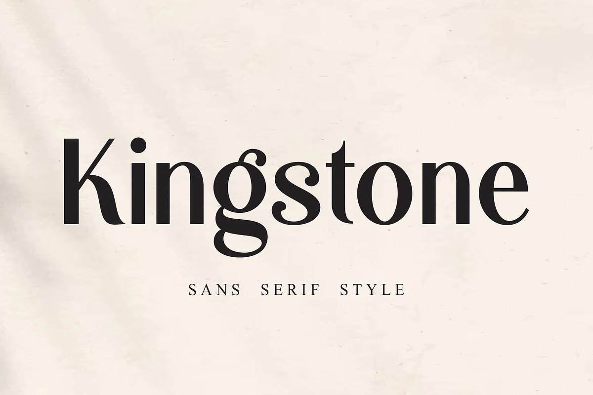 Kingstone - Sans Font, a Sans Serif Font by Umitype (Photo 1 of 10)