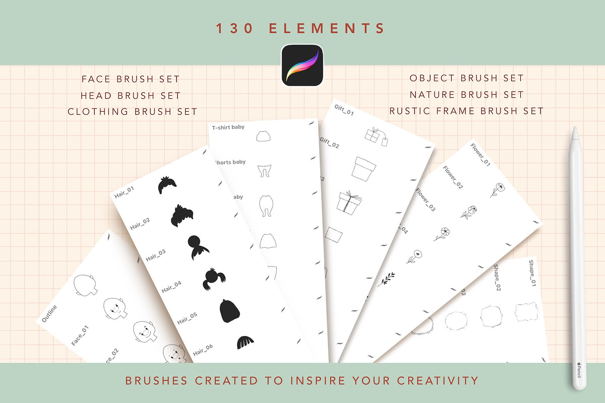 Procreate  Character Bundle 20% Off, a Brush Add-On by Rosangela Curti (Photo 3 of 25)
