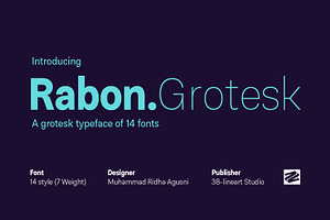 Rabon - Grotesk typefaace
