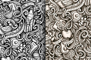 Diet Food Graphic Doodle Patterns, a Pattern Graphic by BALABOLKA (Thumbnail 5 of 6)
