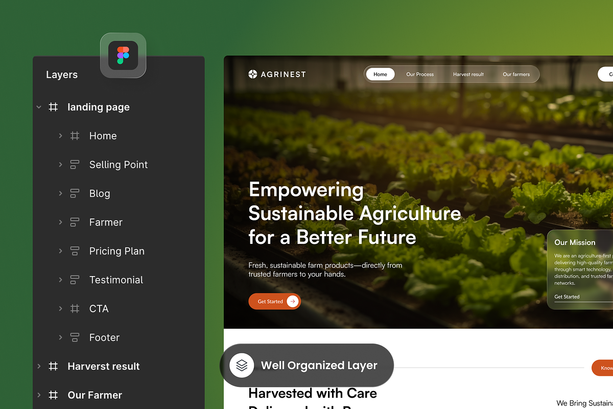 Agrinest - Agriculture Landing Page preview 2
