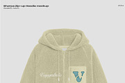 Sherpa zip-up hoodie mockup, a Hoody Mockup by Voyage Studio (Thumbnail 2 of 3)