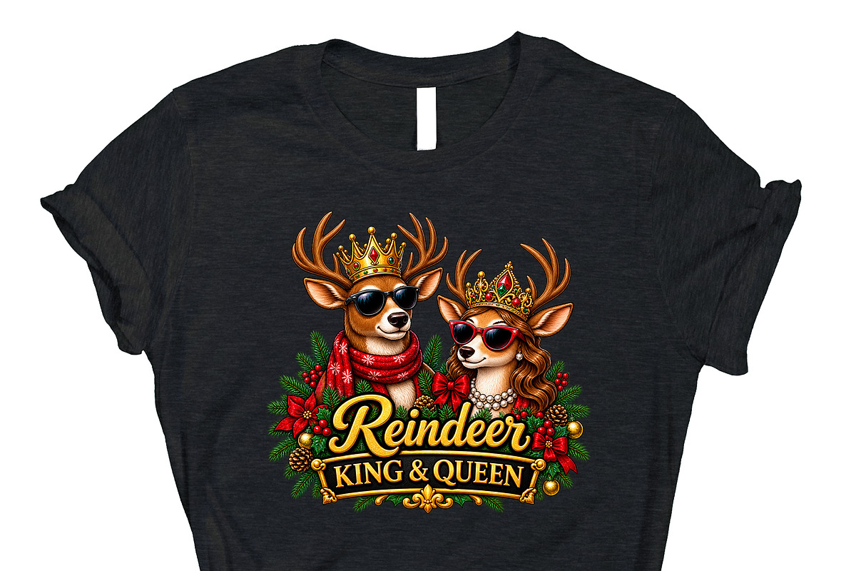 Reindeer King and Queen CutePNG, an Object Graphic by Star Graphic Design (Photo 4 of 6)