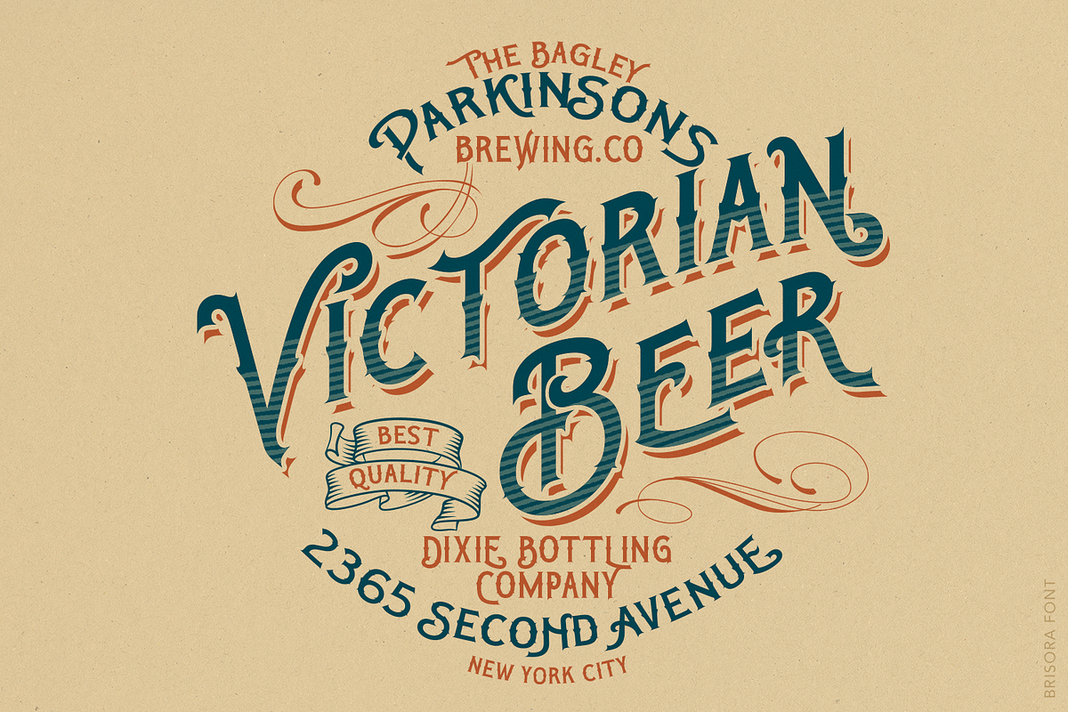 Brisora Victorian typeface, a Blackletter Font by TypeClassHeroes (Photo 8 of 10)