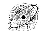 60 Planet Orbit Abstract Silhouette, an Empty State Illustration by Amazin_art (Thumbnail 13 of 17)