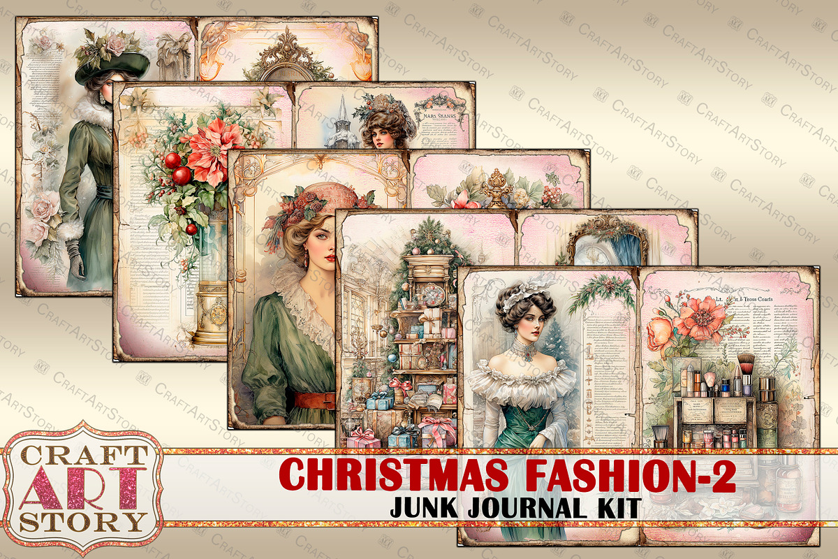 Christmas Fashion-2, a Person Illustration by CraftArtStory (Photo 5 of 7)
