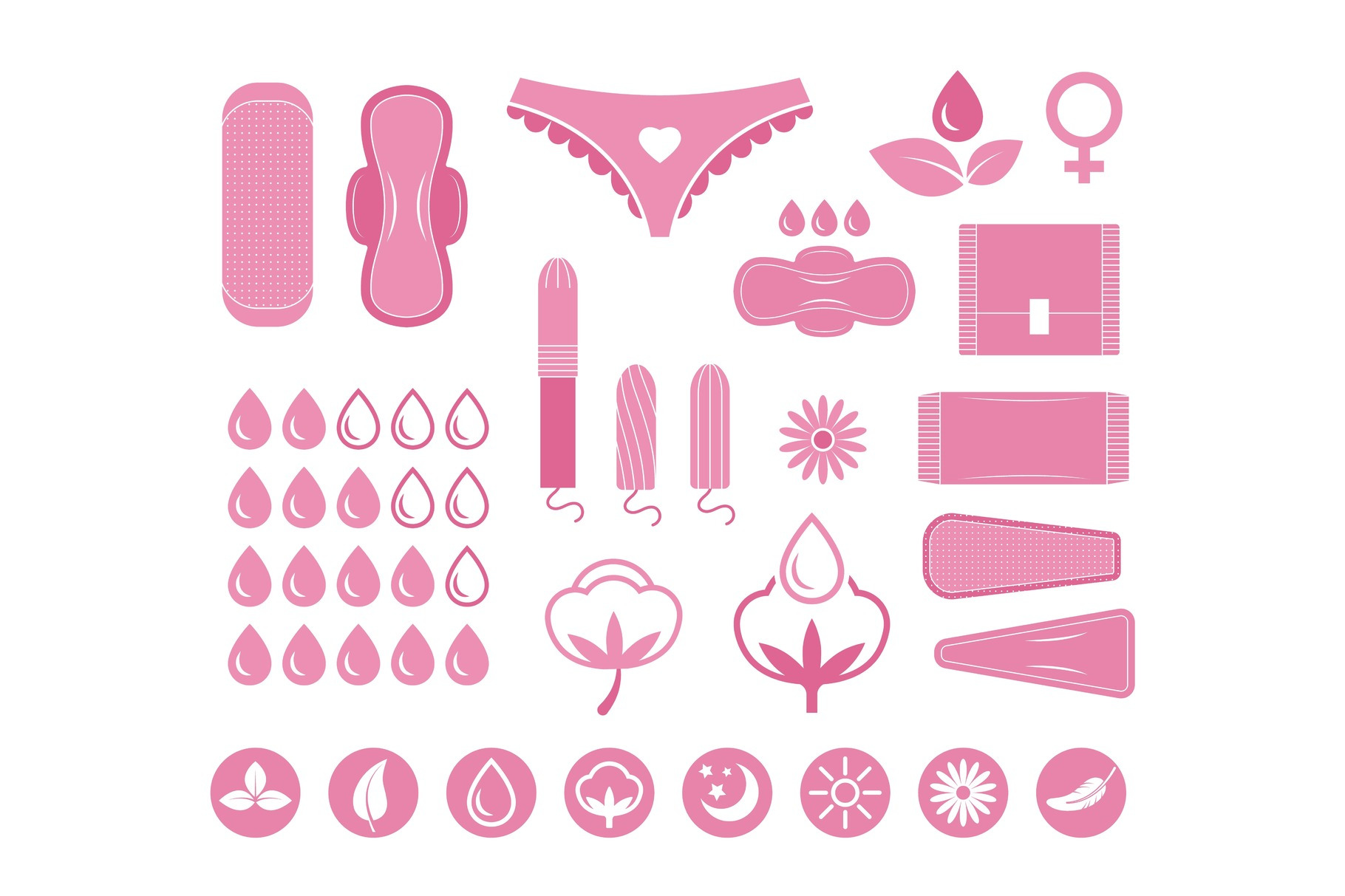 Menstruation Period Female Hygiene Background Graphics ~ Creative Market 4255