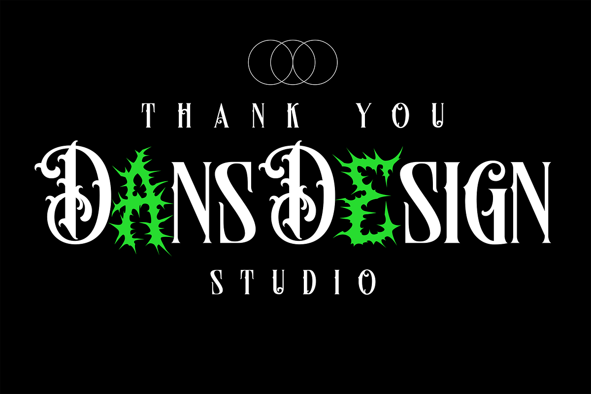 Arounds Blackletter Horror Duo Font, a Blackletter Font by dansdesign (Photo 7 of 7)