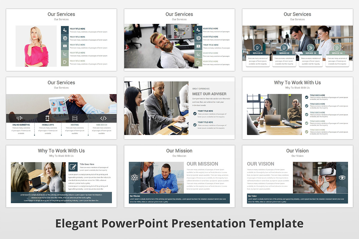 Elegant PowerPoint Template, a Presentation Template by GraphicStan (Photo 6 of 21)