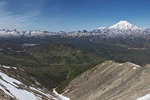 Panorama spring volcano landscape, a Nature Photo by Alexander-Piragis