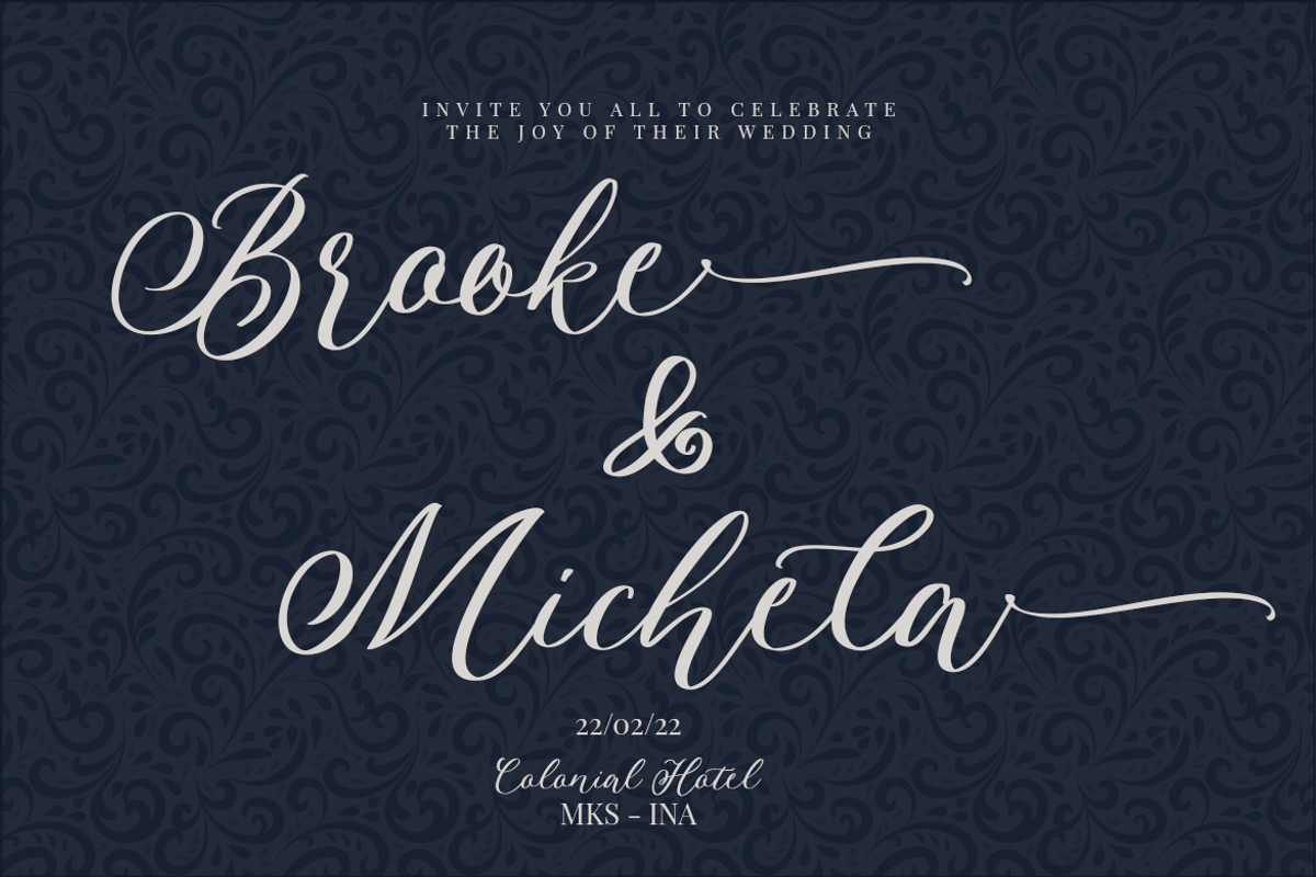 Bridallova Script, a Script Font by Colllab Studio (Photo 15 of 19)