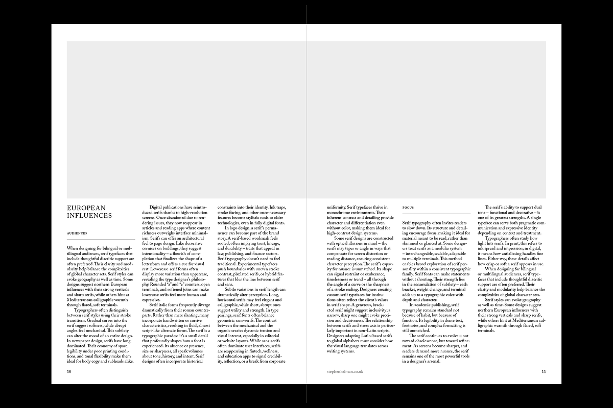 Serif A4 Brochure Template, a Brochure Template by Stephen Kelman (Photo 5 of 9)