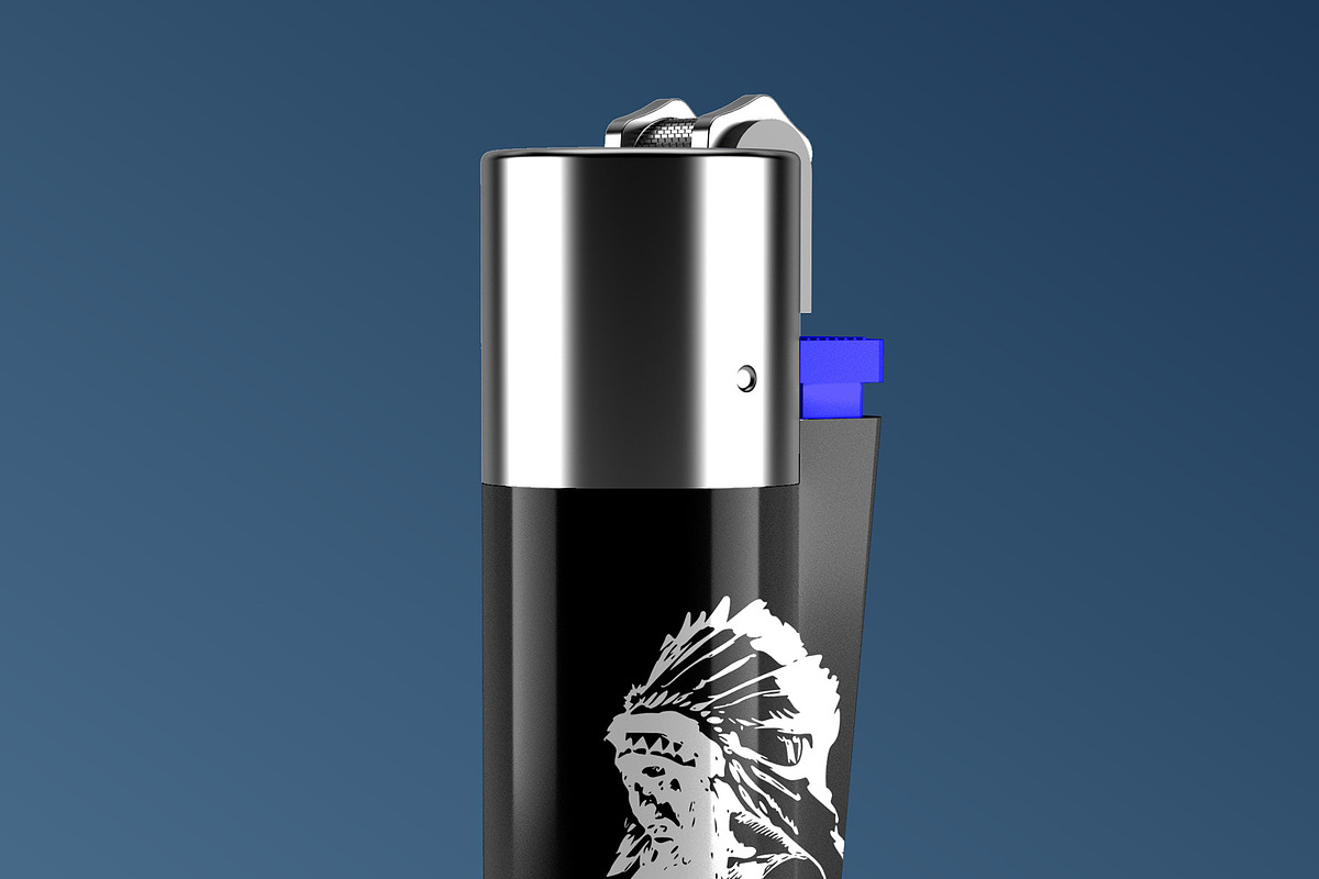 Clipper Lighter Mockup - 7 views, a Merchandise Mockup by Illusiongraphic (Photo 11 of 17)