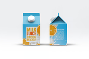 4 Types Milk/Juice Cartons Mockup, a Packaging Mockup by Hubzway (Thumbnail 5 of 13)