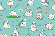 Yoga Llama, an Animal Illustration by GooseFrol (Thumbnail 7 of 8)