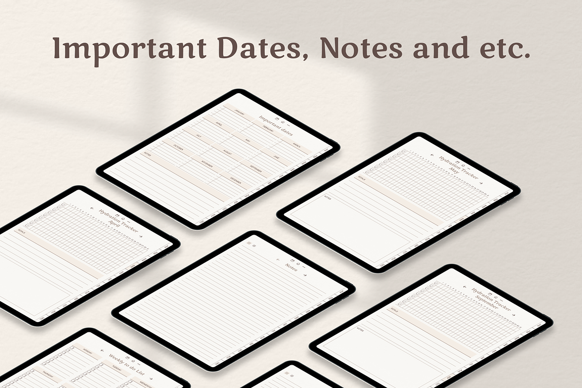 Minimalism Boho Digital Planner, a Templates & Theme by Digital_Mind (Photo 9 of 10)