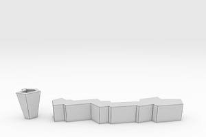 3D Model Bench Park 53