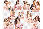 Mother's Day Clipart Set, a Seasonal Illustration by GlamArtZhanna (Thumbnail 4 of 4)